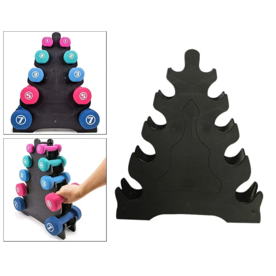 5 Tier Dumbell Weight Rack Sports Equipment Tower Stand Home Gym Organizer